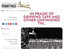 Tablet Screenshot of makeyourownrabbithole.com